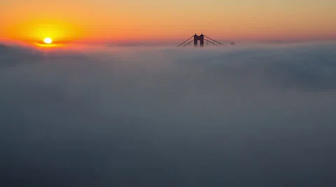 Golden Gate &amp; Fog Vídeo Stock 33215015