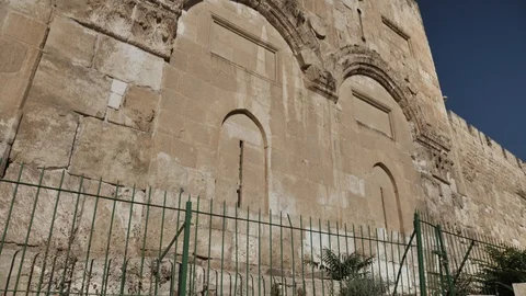 THE GOLDEN GATE JERUSALEM Stock Footage 120360016