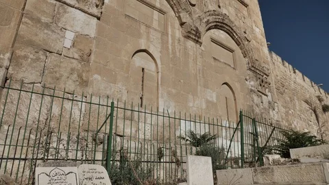 THE GOLDEN GATE JERUSALEM Stock Footage 120360047