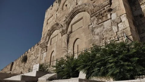 THE GOLDEN GATE JERUSALEM Stock Footage 120360054