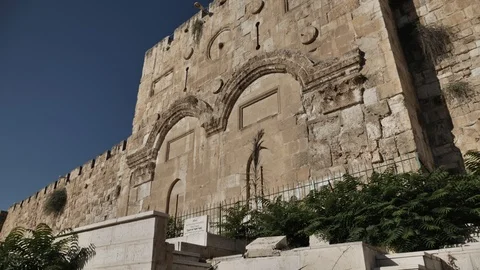 THE GOLDEN GATE JERUSALEM Stock Footage 120360087