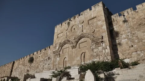 THE GOLDEN GATE JERUSALEM Stock Footage 120360117