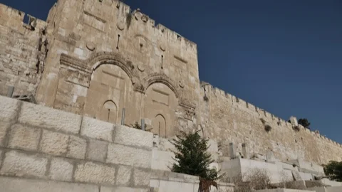 THE GOLDEN GATE JERUSALEM Stock Footage 120360124