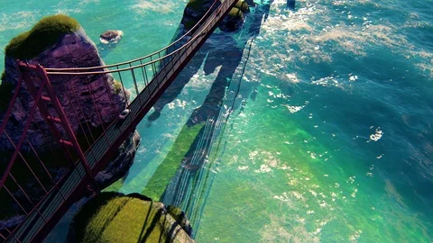 Golden Gate On The Ocean 2 Stock Footage 97943298
