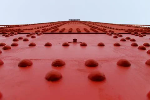Golden Gate red structure Stock Photos