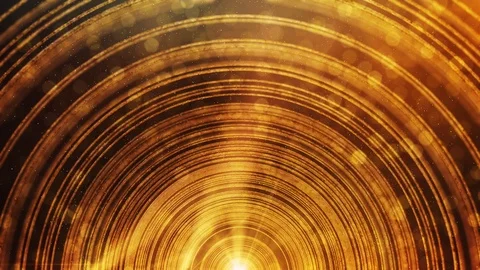 Golden gate stage video background. Seamless loop footage for nightclub Stock Footage 124208140