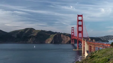 Golden Gate Sunset Stock Footage 48751745