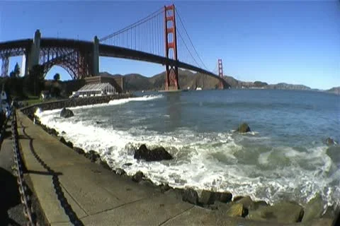 Golden Gate Waves Video stock 14816585