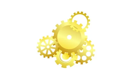 Golden gears Stock Footage 152540316