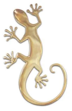 Golden Gecko Illustrazione stock