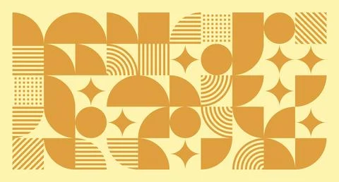 Golden Geometric Abstract Pattern Stock Illustration