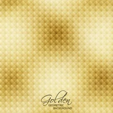 Golden geometric background. Stock Illustration