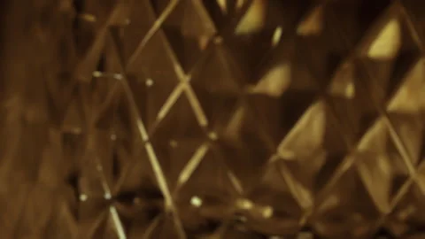 Golden geometric pattern background with real light effects and lens flares, Stock-Footage 341297824
