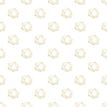 Golden geometric pattern creating a seamless background design イラスト素材