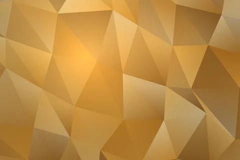 Golden geometric pattern with triangles and light effects Stock Photos
