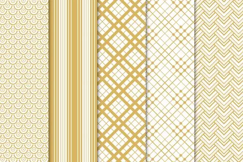 Golden geometric pattern for wallpapers, book covers, or wrapping papers. C.. Stock Illustration