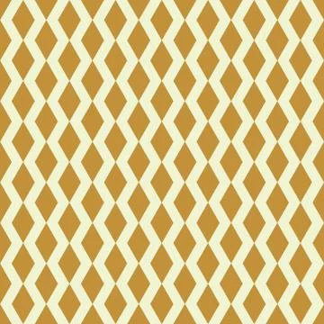 Golden Geometric Seamless Pattern Vector on Isolated White Background Stock Illustration