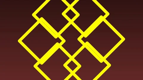 Golden Geometric Square Pattern Motion Graphics	 Stock Footage 331649910
