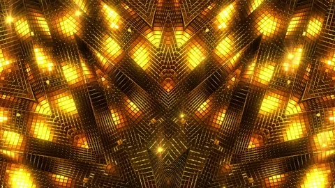 Golden Geometry background Stock Footage 102436224