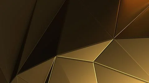 Golden Geometry CloseUp Stock Illustration