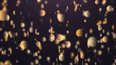 Golden Glitter Background. Bokeh Background. Loop Video stock 89377978