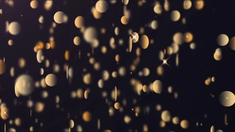 Golden Glitter Background. Bokeh Background. Loop Stock Footage 89378174