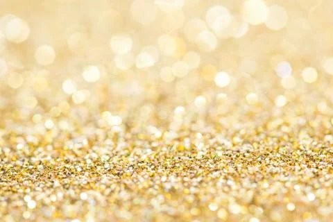 Golden glitter background Stock Photos