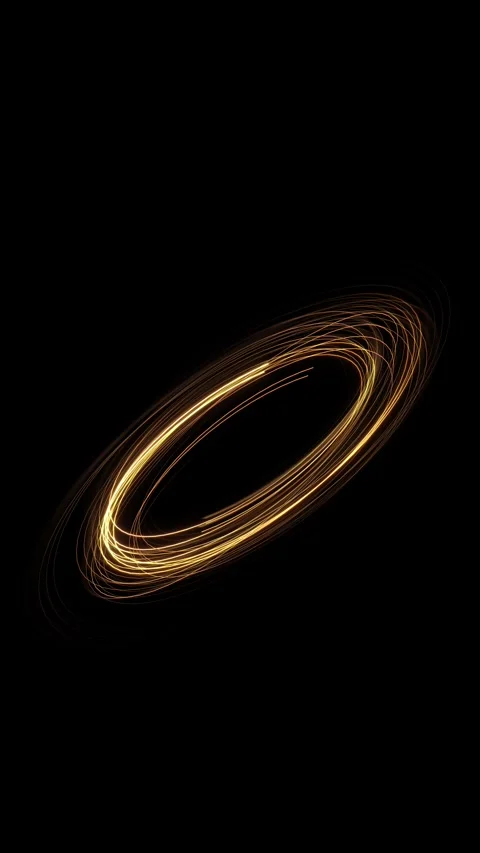Golden glitter circle stripes sparkling light videos, presentations, and special Stock Footage 341893563