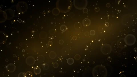 Golden Glitter Dust Loop - Twinkling Bokeh Luxury Celebration Backdrop Video stock 341792831