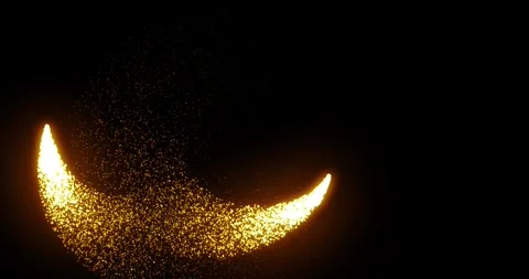 Golden glitter dust particles Stock-Footage 336597105