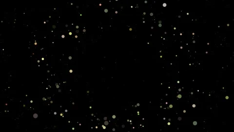 Golden Glitter Effect Overlay on Black Background Stock Footage 319790694
