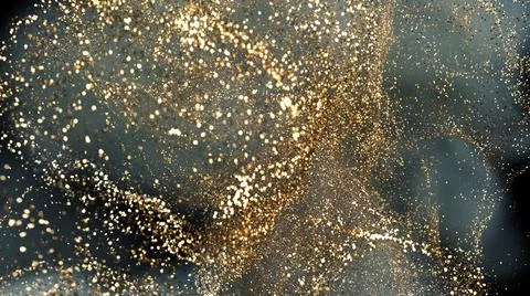 Golden Glitter Explosion Background Иллюстрация