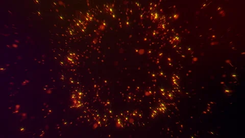 Golden glitter explosion with sparkling light. Christmas particles and sparkles Stock Footage 143883502