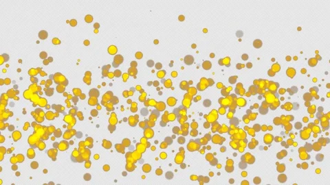 Golden glitter Falling Glitter on Alpha channel Stock Footage 279731411