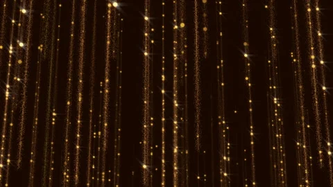 Golden Glitter Flicker Gorgeous Background Animated Particles Wall Stock Footage 87129461
