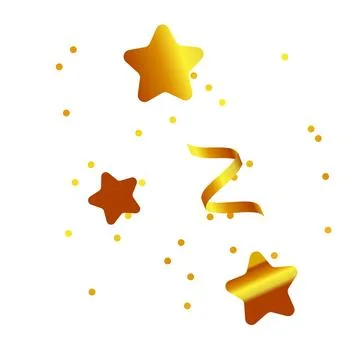 Golden glitter frame on the white background Stock Illustration