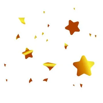 Golden glitter frame on the white background Stock Illustration