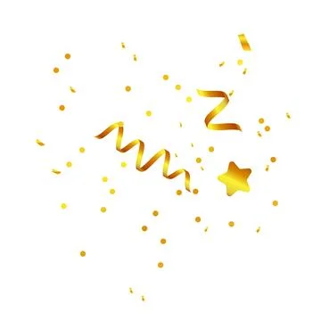 Golden glitter frame on the white background Stock Illustration