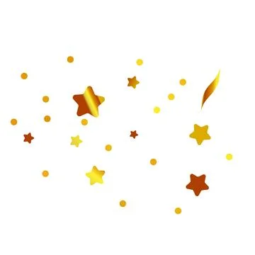 Golden glitter frame on the white background Stock Illustration