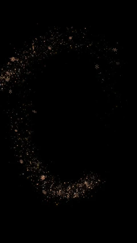 Golden Glitter Light circle particles sparkles. dust trail Sparkling shine spark Stock Footage 341899026