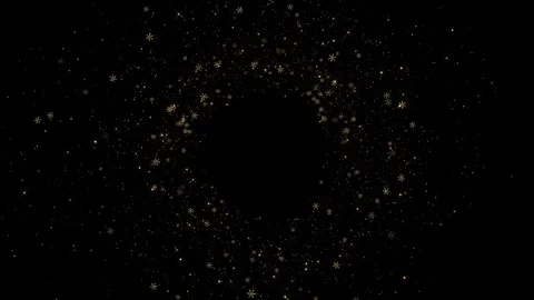 Golden glitter light circle tail, sparkling shine glow wave. Magic glitter Stock Footage 333956162