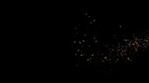 Golden Glitter Light trail Sparkling star dust trail spiral particle effect Stock Footage 333893331
