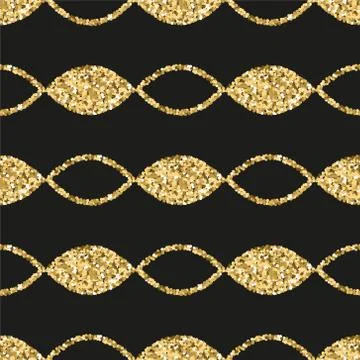 Golden glitter modern seamless pattern. Stock Illustration