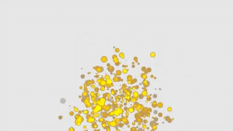 Golden glitter particles burst on Alpha channel Stock Footage 279730050