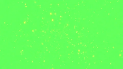 Golden Glitter Particles in Deep 3D Space Zoom Out on Green Screen Background Stock Footage 346381603
