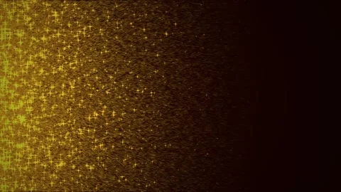 Golden glitter particles drifting softly in dark background with subtle lig.. Stock Footage 344291254