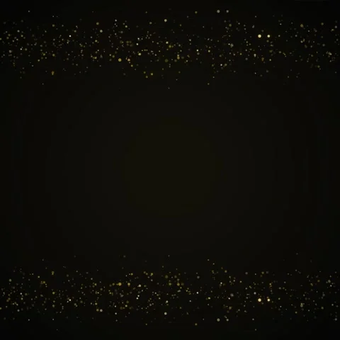 Golden Glitter Particles Falling on Dark Background - Abstract Celebration .. Stock Footage 346280624