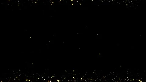 Golden Glitter Particles Floating Sparkle Light Видео 344762972