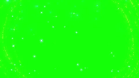 Golden glitter particles on green screen. Sparkling magic dust overlay for Stock Footage 340943448