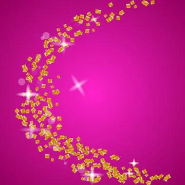 Golden glitter particles Stock Illustration